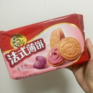 台湾徐福记 法式薄饼 香芋味 85g