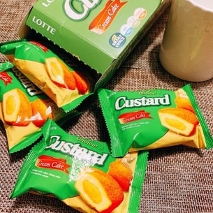 韩国lotte乐天 奶油蛋黄派 6枚入 138g | 亚米