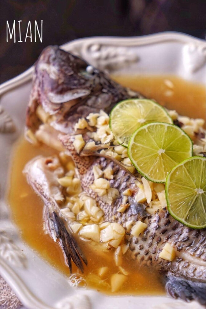 【homemade green lemon steamed fish】 2525